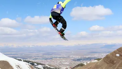 Kısıtlamada Palandöken'de adrenalin