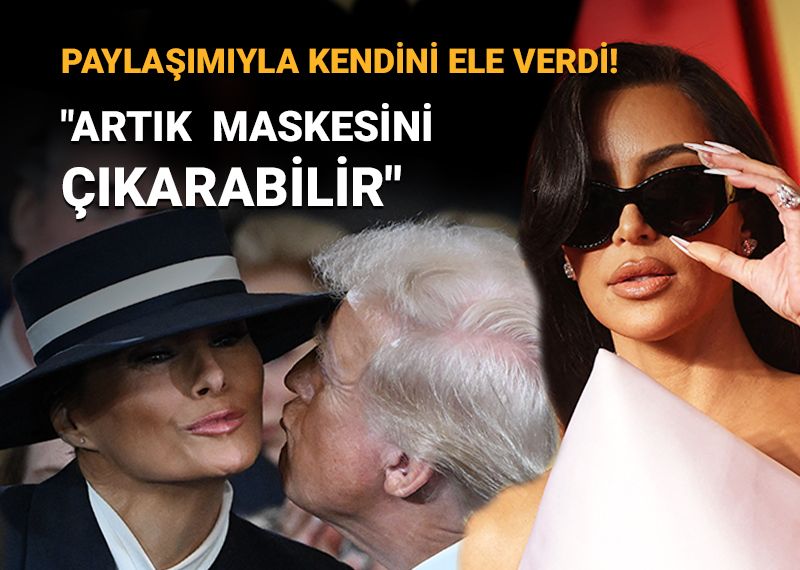 Melania Trump’ın fotoğrafını paylaşan Kim Kardashian tepki çekti: "Kime oy verdiği belli oldu!"