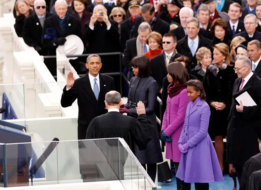 Obama yemin ederken o saklandı 7 Obama yemin ederken o saklandı 7