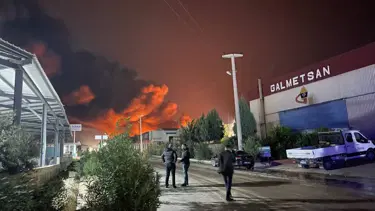 Adana'da fabrika yangını