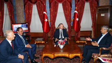 Cumhurbaşkanı Erdoğan, Yıldırım Demirören ve Lucescu'yu kabul etti