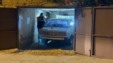 Çalıntı otomobil hasarlı halde kapalı otoparkta bulundu