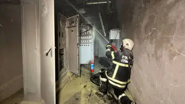 Asansörde yangın paniği