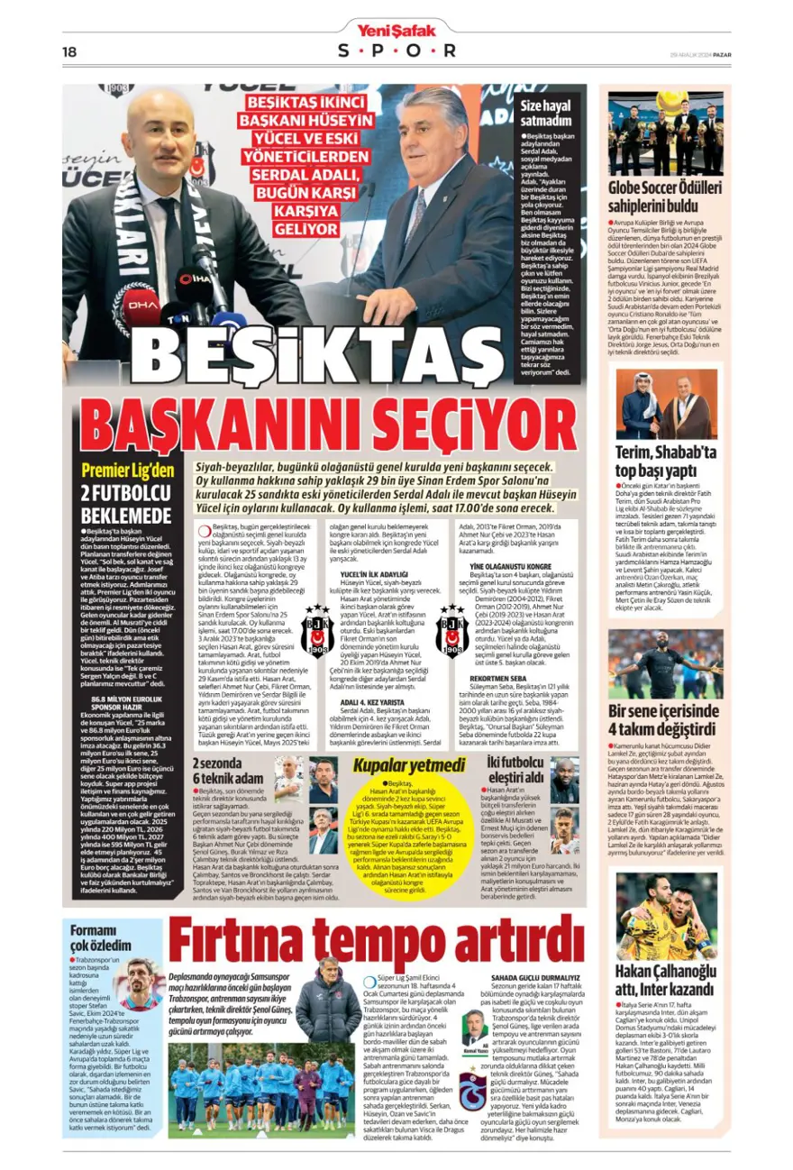 "Galatasaray'dan dünya yıldızı operasyonu" (29 Aralık 2024 spor manşetleri) 17