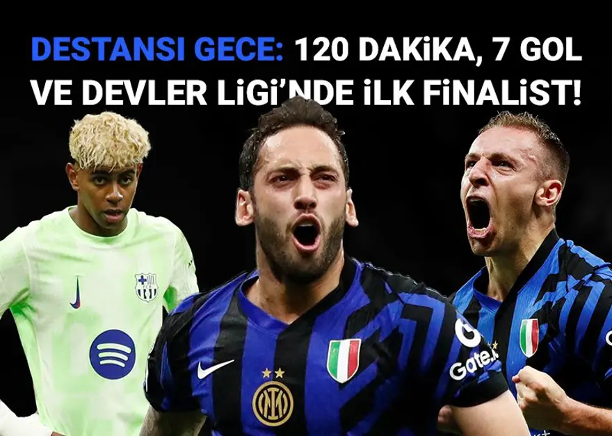 Şampiyonlar Ligi'nde destansı gece: Hakan Çalhanoğlu parladı, Inter - Barcelona maçı yıllarca konuşulacak bir sona sahne oldu 