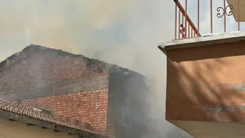 Çankıra'daki ev yangını korkuttu