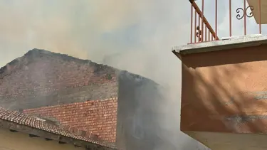 Çankıra'daki ev yangını korkuttu