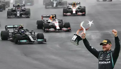 Formula 1 Türkiye Grand Prix'sinde kazanan Valtteri Bottas