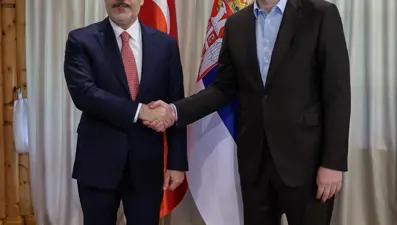 Dışişleri Bakanı Fidan, Sırp Cumhurbaşkanı Vucic ile görüştü