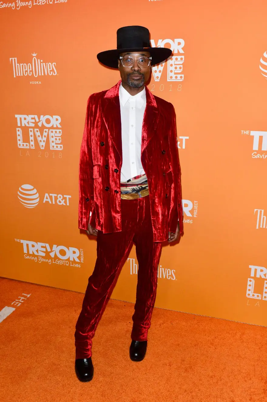 91. Oscar Ödülleri (Oscar 2019) kırmızı halısında elbise-smokin (Billy Porter'ın Cindrella smokini) 18