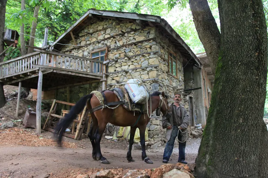 Bin rakımlı tepede zamana meydan okuyan 9 asırlık su değirmeni 2