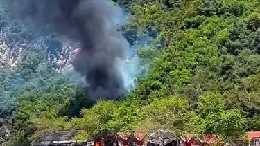 Bartın'da bungalov tesisinde yangın