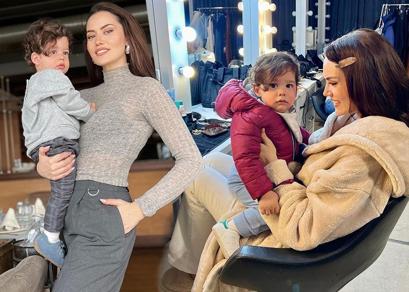 Kerem Özçivit'ten annesi Fahriye Evcen'e poz
