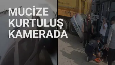 Freni boşalan hafriyat kamyonu dehşet saçtı