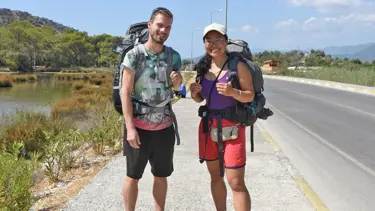 Şangay'da tanışıp Likya Yolu'nda birlikte yürüdüler