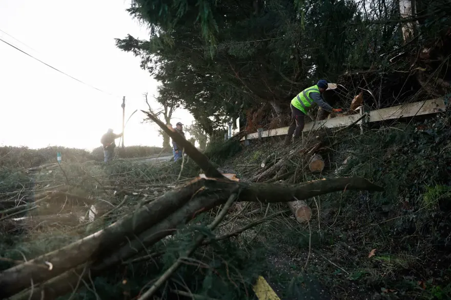 Yüzyılın en güçlü fırtınası: Rüzgar rekor kırdı, evler elektriksiz kaldı! 9
