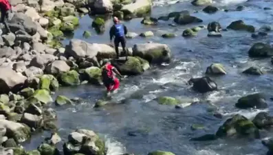 Nehre giren kayıp adam aranıyor