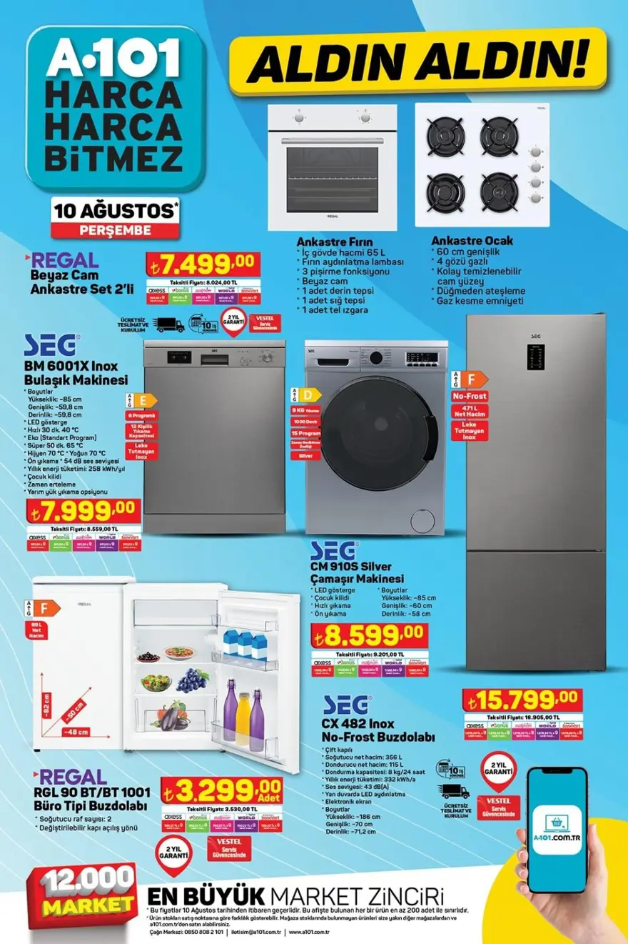 A101 markette bu haftaya özel yeni indirimli ürünler listesi belli oldu (10 Ağustos A101 aktüel ürünler kataloğu) 1