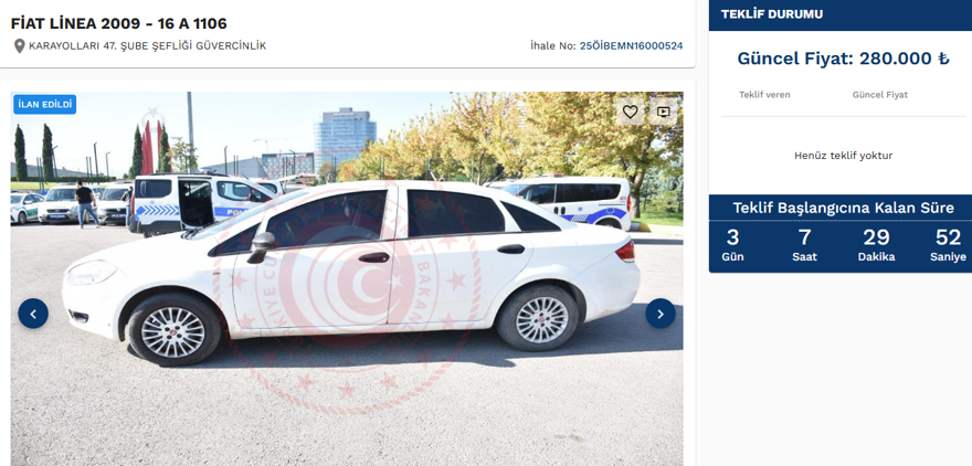 Kamu araçları 250 bin liraya satışta: Kamu araçları satış ihalesine nasıl girilir? (E-İhale giriş ekranı) 17