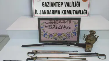 Gaziantep'te tarihi eser operasyonu: 1 gözaltı