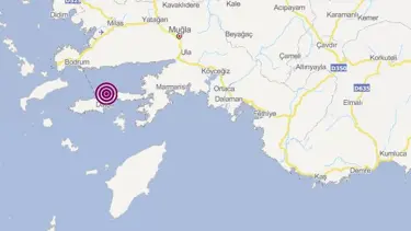 Datça açıklarında 3,7 büyüklüğünde deprem