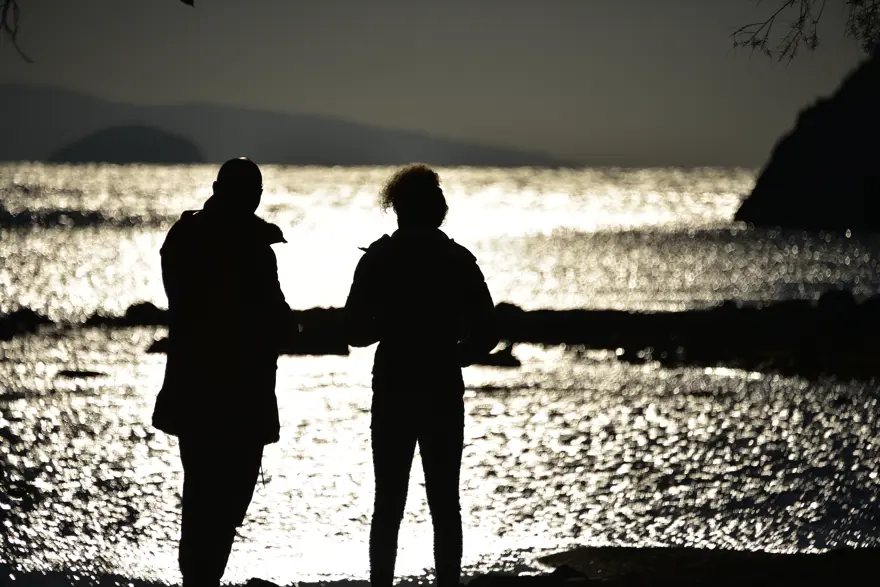 Bodrum'da deniz çekildi tarihi surlar ortaya çıktı 6