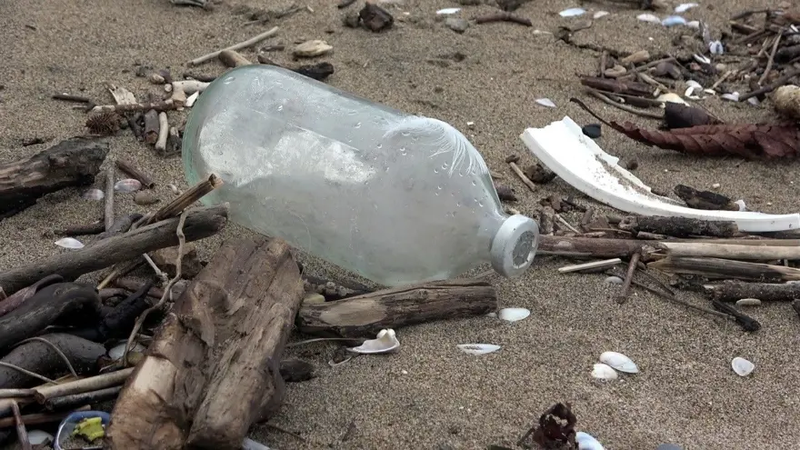 Yağış sonrası Karadeniz sahillerinde çöp yığını 2