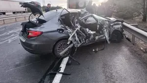 Karabük’te otomobil tırla çarpıştı: 1 yaralı