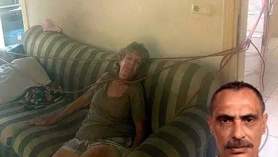 Çingene dedi diye eşini boynu ve ayaklarından bağlayıp işkence yaptı: "Sigara yakarak izledim"