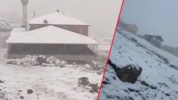 Mayıs ayında kar bastırdı, hava sıcaklığı düştü