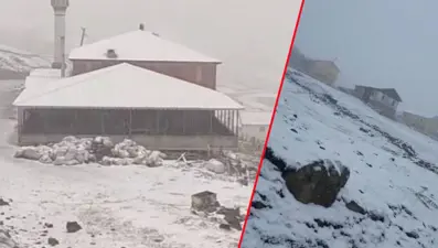 Mayıs ayında kar bastırdı, hava sıcaklığı düştü