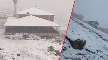 Mayıs ayında kar bastırdı, hava sıcaklığı düştü