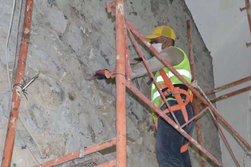 860 yıllık tarihi Cizre Ulu Camisi'ne restorasyon 8