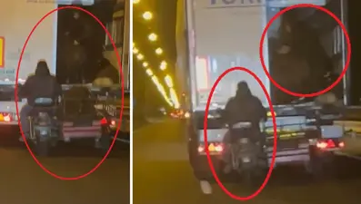 Yoldaki TIR'dan koyun çaldılar, kaza yapınca hayvanları bırakıp kaçtılar