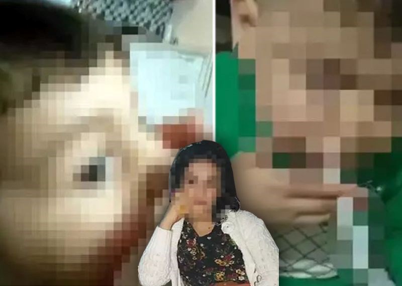 Vicdansız anneden skandal video: Oğluna sigara içirip ölmesi için ilaç verdi