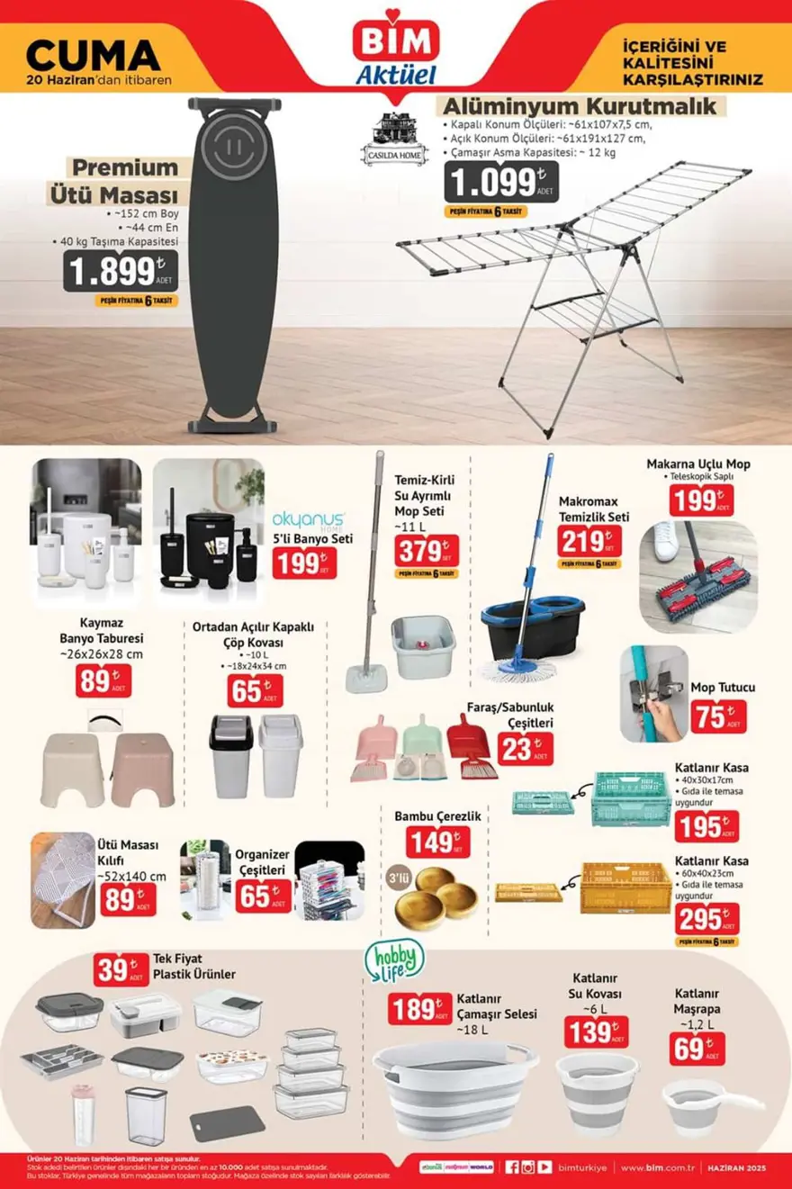 BİM Aktüel Katalog 20 Haziran Cuma 2025: BİM'de bu hafta; Elektronik ürünler, kamp malzemeleri, akıllı robot süpürge ve drone 7