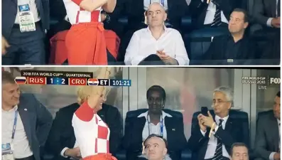 Hırvatistan-Rusya maçına Cumhurbaşkanı Grabar-Kitarovic damga vurdu