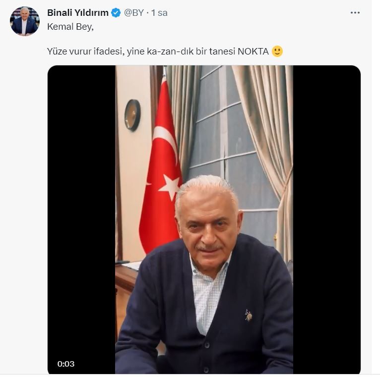Binali Yıldırım Twitter'dan Kemal Kılıçdaroğlu'na seslendi
