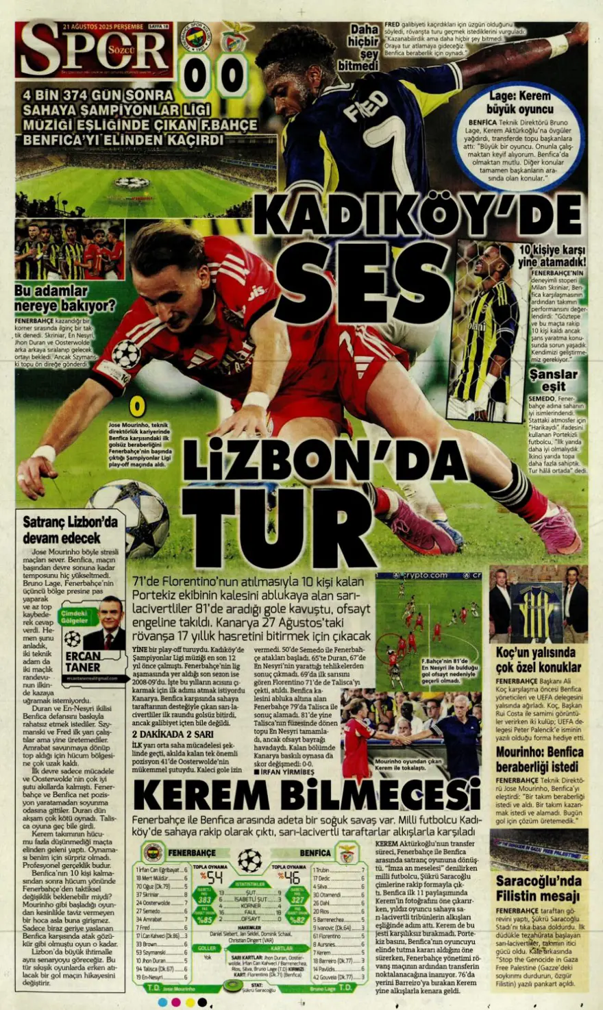 "Akanji müjdesi" (21 Ağustos spor manşetleri) 27