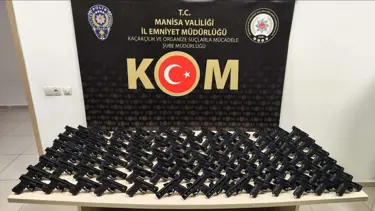 Manisa'da 100 kaçak tabanca ele giçirildi: 2 kişi tutuklandı