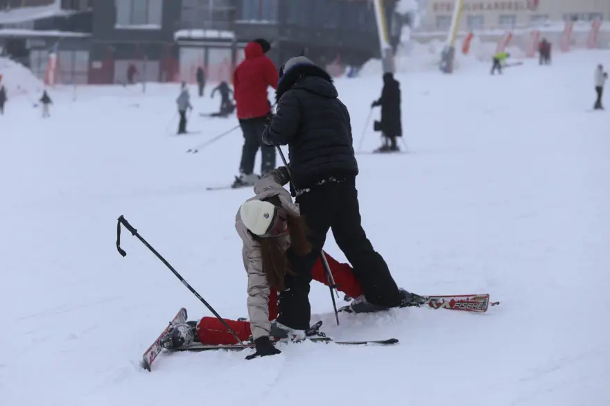 Uludağ'da pistler doldu taştı 