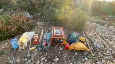 Bursa'da izinsiz kazı yapan 9 kişi yakalandı