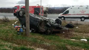 Malatya'da otomobil takla attı: 1 kişi öldü, 3 kişi yaralandı
