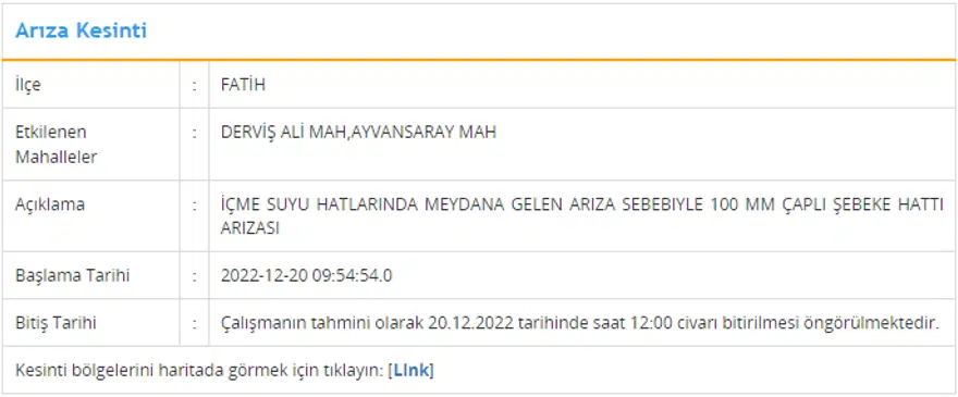 İstanbul'un 5 ilçesinde su kesintisi: 4 saat su kesintisi yaşanacak (20 Aralık İSKİ planlı su kesintisi listesi) 3 İstanbul'un 5 ilçesinde su kesintisi: 4 saat su kesintisi yaşanacak (20 Aralık İSKİ planlı su kesintisi listesi) 3
