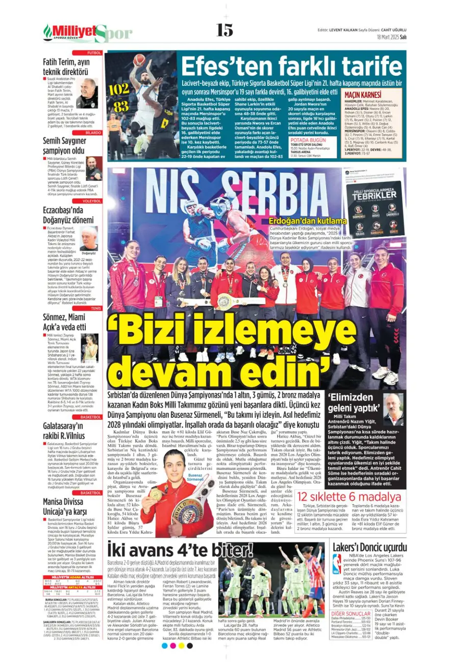 "Osimhen için iki seçenek var" (18 Mart 2025 spor manşetleri) 6