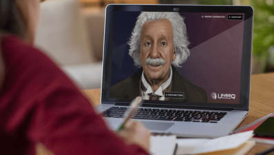 Ünlü fizikçi Albert Einstein dijital olarak hayata döndürüldü: Empati kuruyor, karmaşık fizik sorularını yanıtlıyor