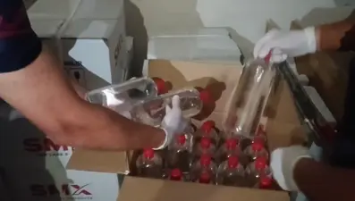 Jandarmadan kaçak alkol baskını: 620 litre etil alkol ele geçirildi