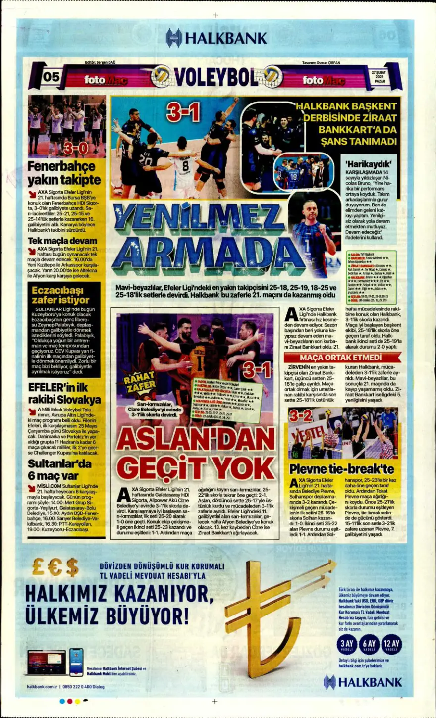 Günün spor manşetleri (27 Şubat 2022) 10