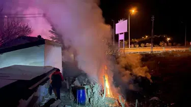 Dinlenme tesisinde yangın paniği