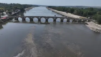 Meriç Nehri'ndeki kuraklık tarihi kalıntıları gün yüzüne çıkardı